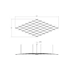 Sonneman 21Q13-RC7712-27 1-Light 98W Satin Nickel LED Chandelier