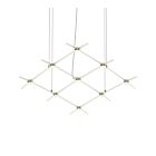 Sonneman 21Q13-RW3312-27 1-Light 18W Satin Nickel LED Chandelier