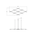 Sonneman 21Q13-RW3312-27 1-Light 18W Satin Nickel LED Chandelier