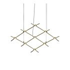 Sonneman 21Q38-RC3312 1-Light 98W Satin Brass LED Chandelier