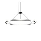 Sonneman 2234.25-27 2 Lights Satin Black 78W Luna Round LED Pendant