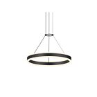 Sonneman 2303.25 2 Lights Satin Black 51W Double Corona Ring Pendant