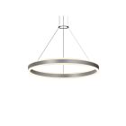 Sonneman 2305.16 2 Lights Bright Satin Aluminum 62W Double Corona Ring Pendant