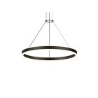 Sonneman 2305.25 2 Lights Satin Black 62W Double Corona Ring Pendant