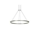 Sonneman 2307.16 2 Lights Bright Satin Aluminum 102W Double Corona Ring Pendant