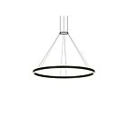 Sonneman 2307.25 2 Lights Satin Black 102W Double Corona Ring Pendant
