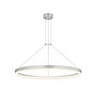 Sonneman 2317.16 Bright Satin Aluminum 35W Corona Ring LED Pendant