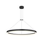 Sonneman 2317.25 Satin Black 35W Corona Ring LED Pendant
