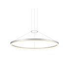 Sonneman 2318.16 Bright Satin Aluminum 45W Corona Ring LED Pendant