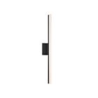 Sonneman 2342.25-DIM Satin Black 12W Stiletto Dimmable LED Sconce/Bath Bar