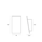 Sonneman 2365.98 0W Textured White LED Wall Sconce