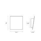 Sonneman 2366.98 0W Textured White LED Wall Sconce