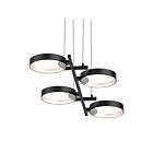 Sonneman 2655.25W 4 Lights Satin Black 38W Light Guide Ring
