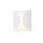 Sonneman 2710.98-WL Textured White 15W Folds LED Sconce