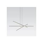 Sonneman 2763.16 3 Lights Bright Satin Aluminum 42W Stix LED Pendant