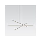 Sonneman 2763.16 3 Lights Bright Satin Aluminum 42W Stix LED Pendant