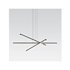 Sonneman 2763.25 3 Lights Satin Black 42W Stix LED Pendant