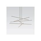 Sonneman 2766.16 6 Lights Bright Satin Aluminum 84W Stix LED Pendant