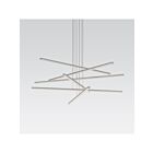 Sonneman 2766.16 6 Lights Bright Satin Aluminum 84W Stix LED Pendant