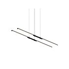 Sonneman 2801.25 4 Lights Satin Black 80W Tik-Tak LED Pendant