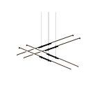 Sonneman 2802.25 8 Lights Satin Black 328W Tik-Tak LED Pendant