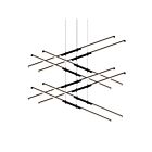 Sonneman 2804.25 16 Lights Satin Black 1312W Tik-Tak LED Pendant