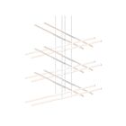 Sonneman 2806.03 24 Lights Satin White 2952W Tik-Tak LED Pendant
