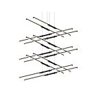 Sonneman 2806.25 24 Lights Satin Black 2952W Tik-Tak LED Pendant