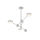 Sonneman 2883.16 6 Lights Bright Satin Aluminum 16W Counterpoint LED Pendant