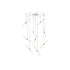 Sonneman 2893.16 9 Lights Bright Satin Aluminum 41W Ballet LED Pendant