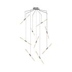 Sonneman 2894.16 9 Lights Bright Satin Aluminum 41W Ballet LED Pendant