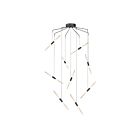 Sonneman 2894.25 9 Lights Satin Black 41W Ballet LED Pendant