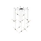 Sonneman 2895.25 13 Lights Satin Black 55W Ballet LED Pendant