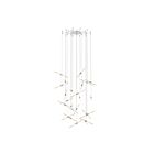 Sonneman 2897.16 24 Lights Bright Satin Aluminum 110W Ballet LED Pendant