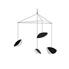 Sonneman 2904.25K 4 Lights Satin Black Shade 22W Papillons LED Pendant