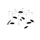 Sonneman 2905.25K 9 Lights Satin Black Shade 38W Papillons LED Pendant