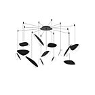 Sonneman 2907.25K 13 Lights Satin Black Shade 50W Papillons LED Pendant