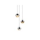 Sonneman 2914.01-MED 3 Lights Polished Chrome 12W Grapes LED Pendant