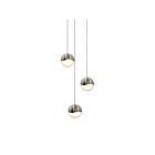 Sonneman 2914.13-MED 3 Lights Satin Nickel 12W Grapes LED Pendant