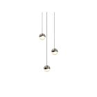 Sonneman 2914.13-SML 3 Lights Satin Nickel 9W Grapes LED Pendant