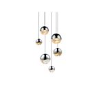 Sonneman 2915.01-AST 6 Lights Polished Chrome 25W Grapes LED Pendant