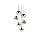 Sonneman 2915.01-LRG 6 Lights Polished Chrome 33W Grapes LED Pendant