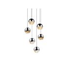 Sonneman 2915.01-MED 6 Lights Polished Chrome 24W Grapes LED Pendant