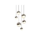 Sonneman 2915.13-AST 6 Lights Satin Nickel 25W Grapes LED Pendant