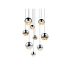 Sonneman 2916.01-AST 9 Lights Polished Chrome 38W Grapes LED Pendant