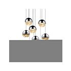 Sonneman 2916.01-LRG 9 Lights Polished Chrome 50W Grapes LED Pendant