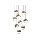 Sonneman 2916.13-LRG 9 Lights Satin Nickel 50W Grapes LED Pendant