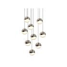 Sonneman 2916.13-MED 9 Lights Satin Nickel 36W Grapes LED Pendant