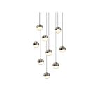 Sonneman 2916.13-SML 9 Lights Satin Nickel 27W Grapes LED Pendant