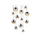 Sonneman 2917.01-AST 12 Lights Polished Chrome 50W Grapes LED Pendant